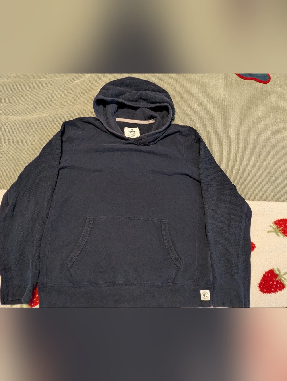 Reigning Champ Men’s Navy Pullover Hoodie Made In Canada Medium